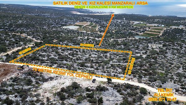 Kızkalesi Manzaralı Satılık Arsa Kupon Yatırımlık