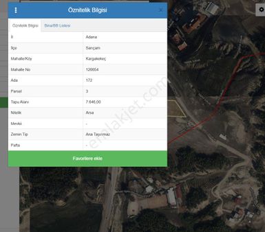 Kargakekeç 172/3 Parselde 300 Metrekare Villa İmarlı Arsamız Satılıktır.