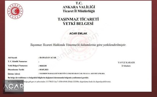 Acar Emlak'tan 679 M2 4 Kat Konut İmarlı Tel Örgü Cadde Cepheli*