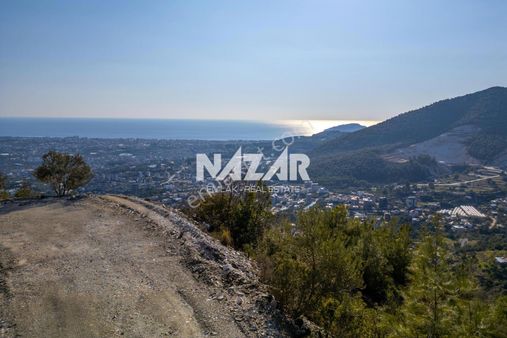 Alanya Değirmendere'de Deniz Manzaralı 4.016 M² Satılık Tarla