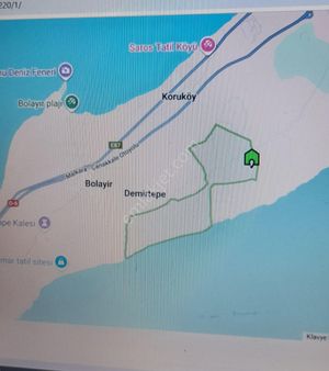 Boğaz Ve Köprü Manzaralı Kadastro Yoluna 2 Taraftan Cephe Mükemmel Arazi,