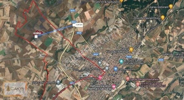 Tekirdağ Saray Kemalpaşa 800m2 Çaplı Satılık Tarla