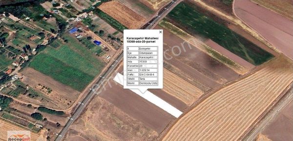 Recep Ümit Emlak'tan Karacaşehir'de Satılık 610 M2 Tarla