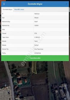 Akyazı Vakıf Mahallesi Yatırımlık 2380 M2 Satılık İmarlı Arsa