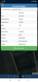 Kaya Emlaktan Satılık Tarla.4.907. M2