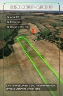 Kırklareli Karahamza'da 5696 M2 Satılık Tarla