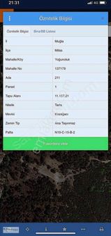 Milas Yoğunoluk Mh. 11.157 M2 Doğa İç İçe Tarlamız Satılıktır