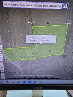 Talas Kuru Köprüde Satılık 17.200m2 Tarla