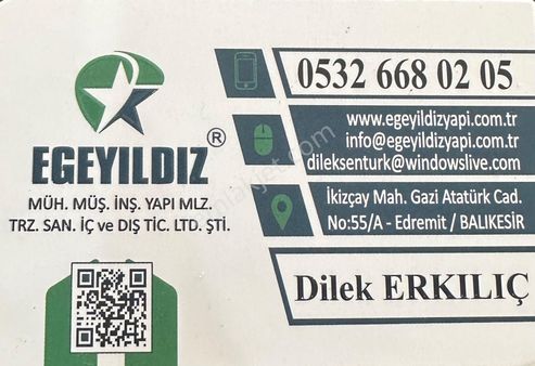 << Egeyıldız >> Satılık Tarla Havran Kocadağ Köye Yakın 3373 M2 Tarla