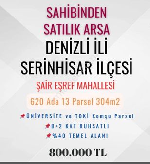 B+2 Kat Ruhsatlı %40 *fırsat Arsa*