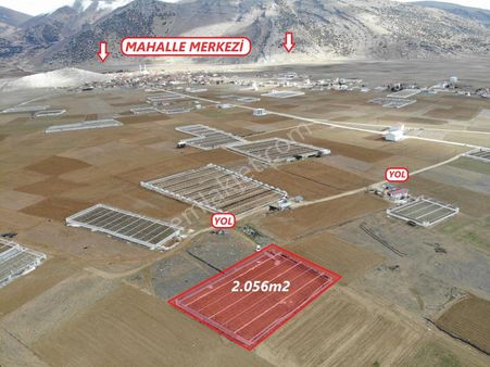 Antalya Elmalı Gölova Mah'de Kooperatif Suyu Bulunan 2.056m2 Satılık Kapalı Sera