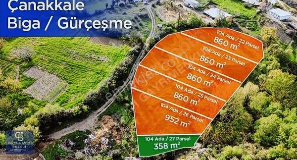 Çanakkale Biga Gürçeşme Satılık İmarlı Arsa