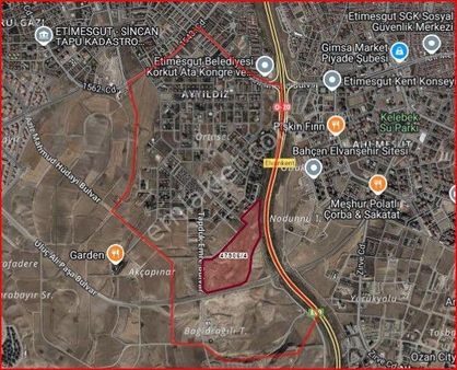 Etimesgut Batı Terminal Projesinde Ayyıldız Mahallesindee 435m Satılık Hisse