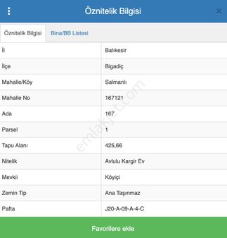 Bigadiç Salmanlı Mahallesin'de Konut İmarlı 425 M2 Satılık Arsa