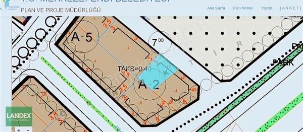 Landex'den Şehir Merkezi 148m2 0.40 B+2 İmarlı Satılık Arsa