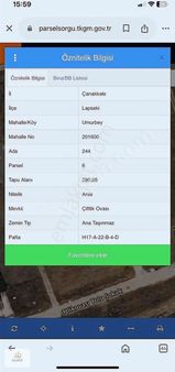 Çanakkale Lapsekide Villa İmarlı Satılık Arsa