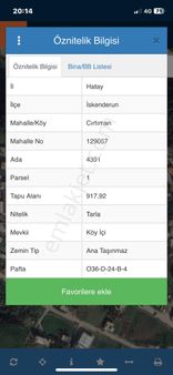 Cırtıman Da Satlık Parsel