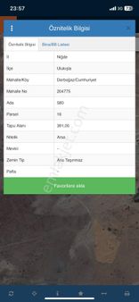 Tunç Harita Emlaktan Arsa