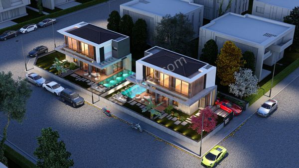 Denize 200m. Uzaklıkda Akıllı Sistem Müstekil Havuzlu Villalarımız Satışta