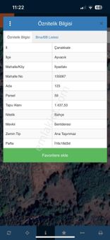 Assos Bölgesinde İlyasfakı Köyünde Yatırımlık Bahçe Satılıktır