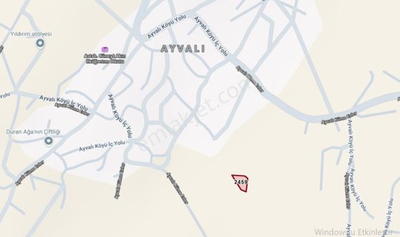 Günyüzü Ayvalı Mahallesinde Köy İçi Satılık Tarla