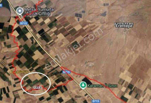 Acil Satılık Çumra Erentepe Kuyu Kooperatif Sulu Verimli Kırmızı Toprak Tarla