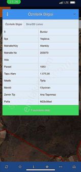 Burdur Yeşilova Alanköy Köy Yerleşim Yerine Yakın Müstakil Tapu