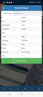 Yahyalı İlyaslı Çeltik Mevkinde Satılık Tarla