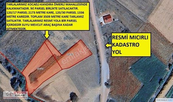 Kocaeli Kandıra Ömerlide Satılık 2 Adet Tarla