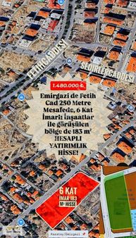 1 Daire Getirisi Bulunan 6 Kat İmarli Bölgede 183 M² Kupon Hisse