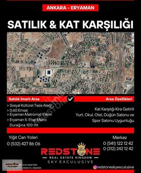 Eryaman Merkezde Eğitim - Okul Kurumu Arsası