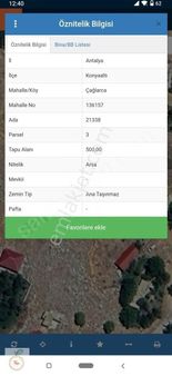Antalya Konyaaltı Feslikan Yaylasında Satılık Arsa