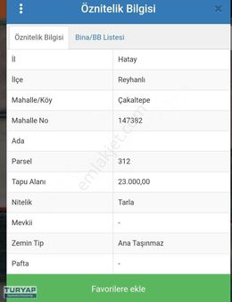Turyaptan Reyhanlı Çakaltepe De Satılık Nar(hicaz) Bahçesi