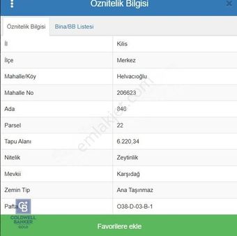 Cb Gold'dan İmar Dibi Yatırımlık Gelecek Vaadeden Zeytinlik