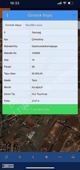 Tekirdağ Çerkezköyde Acil Satılık 840 M2