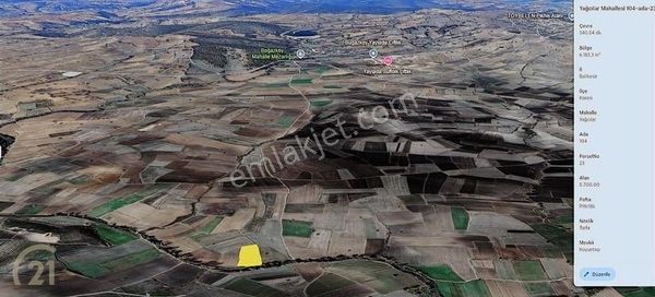 C21 Loca'dan Satılık Dere Kenarı Sulanabilir 5700 M2 Tarla
