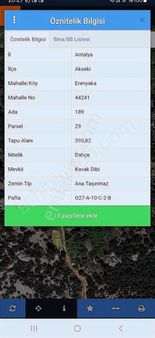 Antalya Akseki Erenyaka Mahallesı Satılık Bahçe