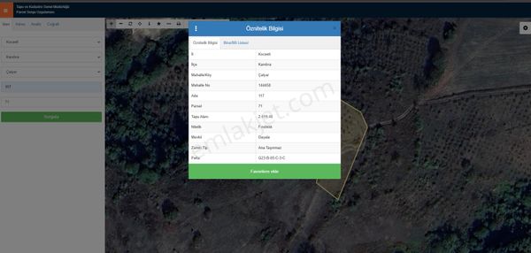 Kandıra Çalyer'de 2.819,48 M2 Satılık Arsa %5 İmarlı
