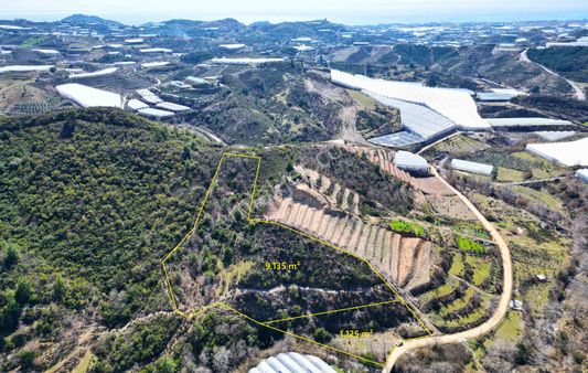 Satılık 10.260 M² İkiz Tarla, Alanya-toslak