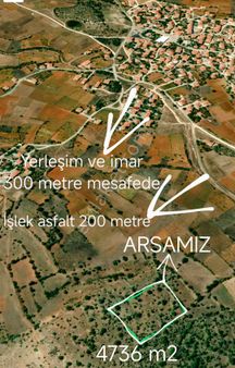 Tam 5 Dönüm Yerleşime 300 Metre Asfalta 200 Metre Mesafede