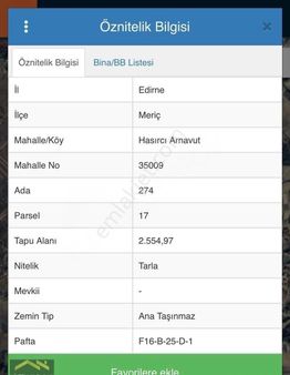 Edirne Meriç Hasırcıarnavutta 2555 Metrekare Verimli Toprak Yüksek Mahsul Yatırıma Uygun Tarla