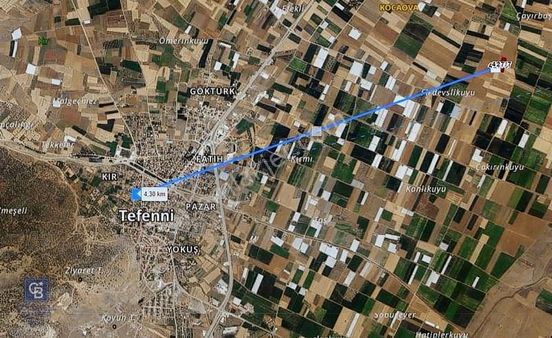 Burdur Karamanlı Karaman Mahallesinde 8.075 M² Satılık Arazi