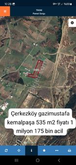 535 Metre Çerkezköy Gazimustafa Kemalpaşa