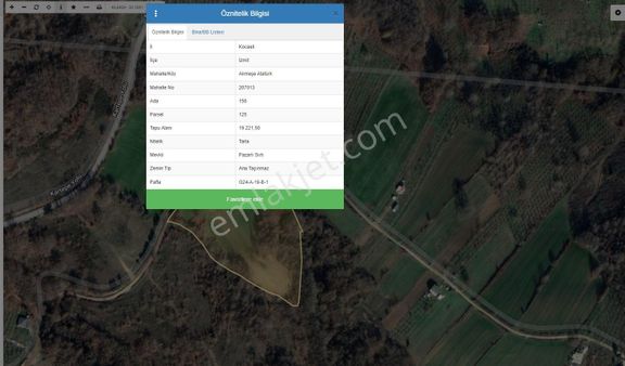 Akmeşe Atatürk Mahallesinde Yola Cephe Satılık