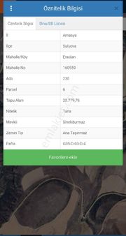 Erkan Anbar Dan Satılık Tarla Suluova Eraslan Köyü