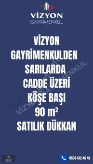 Sarılarda Köşebaşı 90 M2 Satılık Dükkan