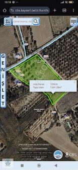 Yeşilhisar Kesik'te 7691 M² Arsa- Yapı Kayıt Belgeli 1+1 Ev