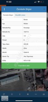 Anıl Konu'dan Nilüfer Korubaşında Satılık Bina Ve Arsası
