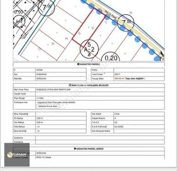 Kuşadası Soğucak Bölgesinde Arsa