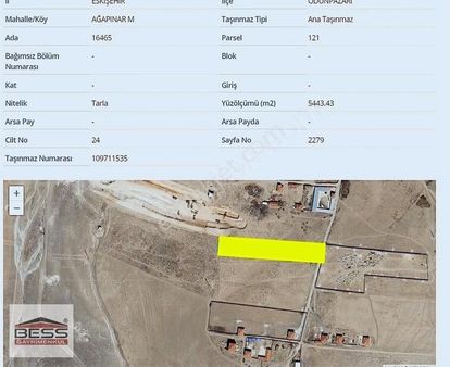 Bess'den Ağapınar'da Çevre Yoluna Cepheli Satılık Tarla